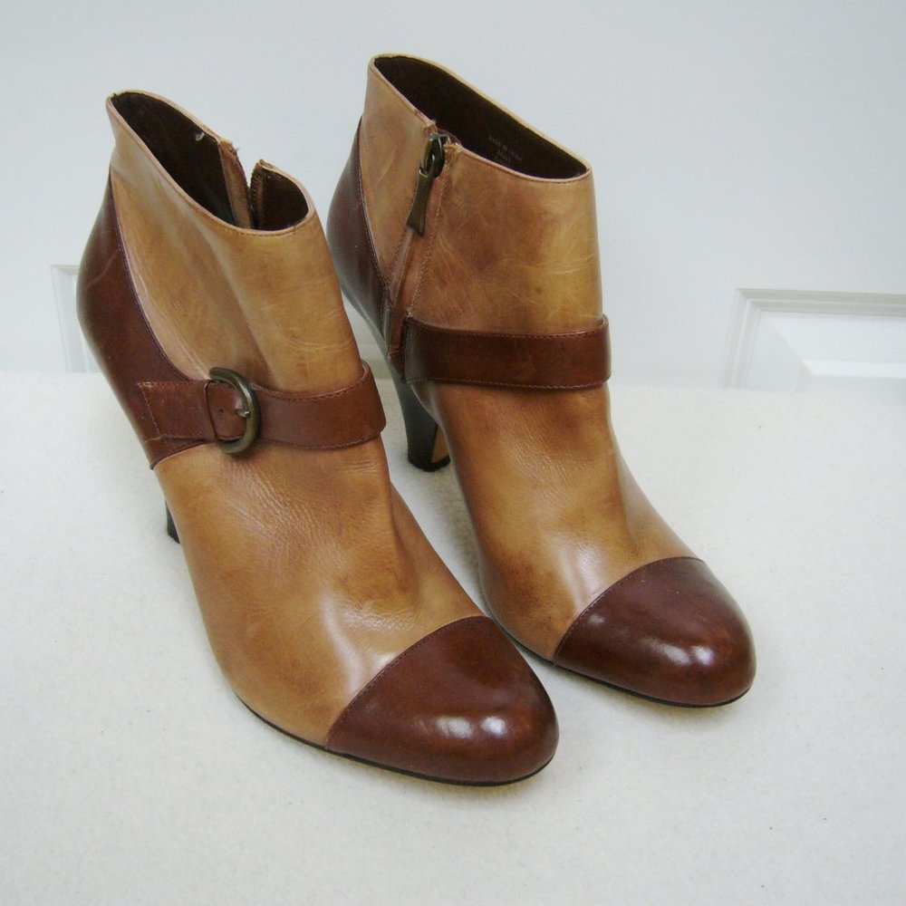 Max Studio Rally Leather Ankle Bootie